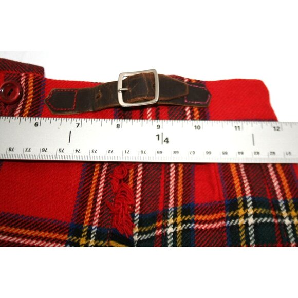 VTG Archie Brown & Sons Girls Wool Plaid Kilt Jumper Size 10/12 Tartan Heritage - Picture 8 of 9